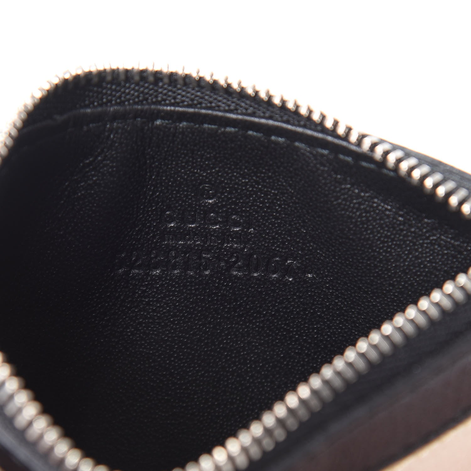 Gucci Calfskin Logo Lanyard Card Case Black 5 of 5