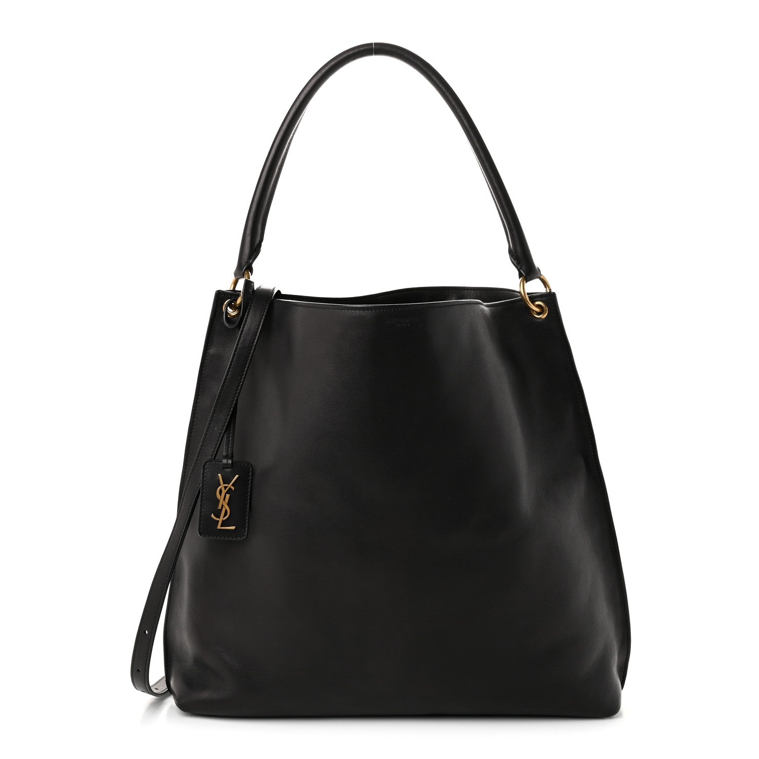 Saint Laurent Calfskin Hobo Black 1 of 10