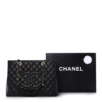 Chanel Caviar Quilted Grand Shopping Tote GST Black 15 of 15