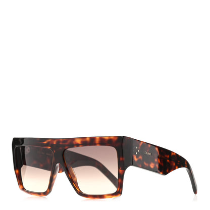 Celine Acetate Rectangular Sunglasses CL400921 Dark Havana 1 of 8