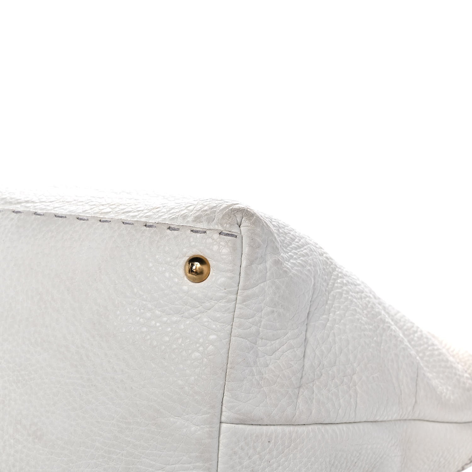 Fendi Cuoio Romano Selleria Tote White 13 of 15