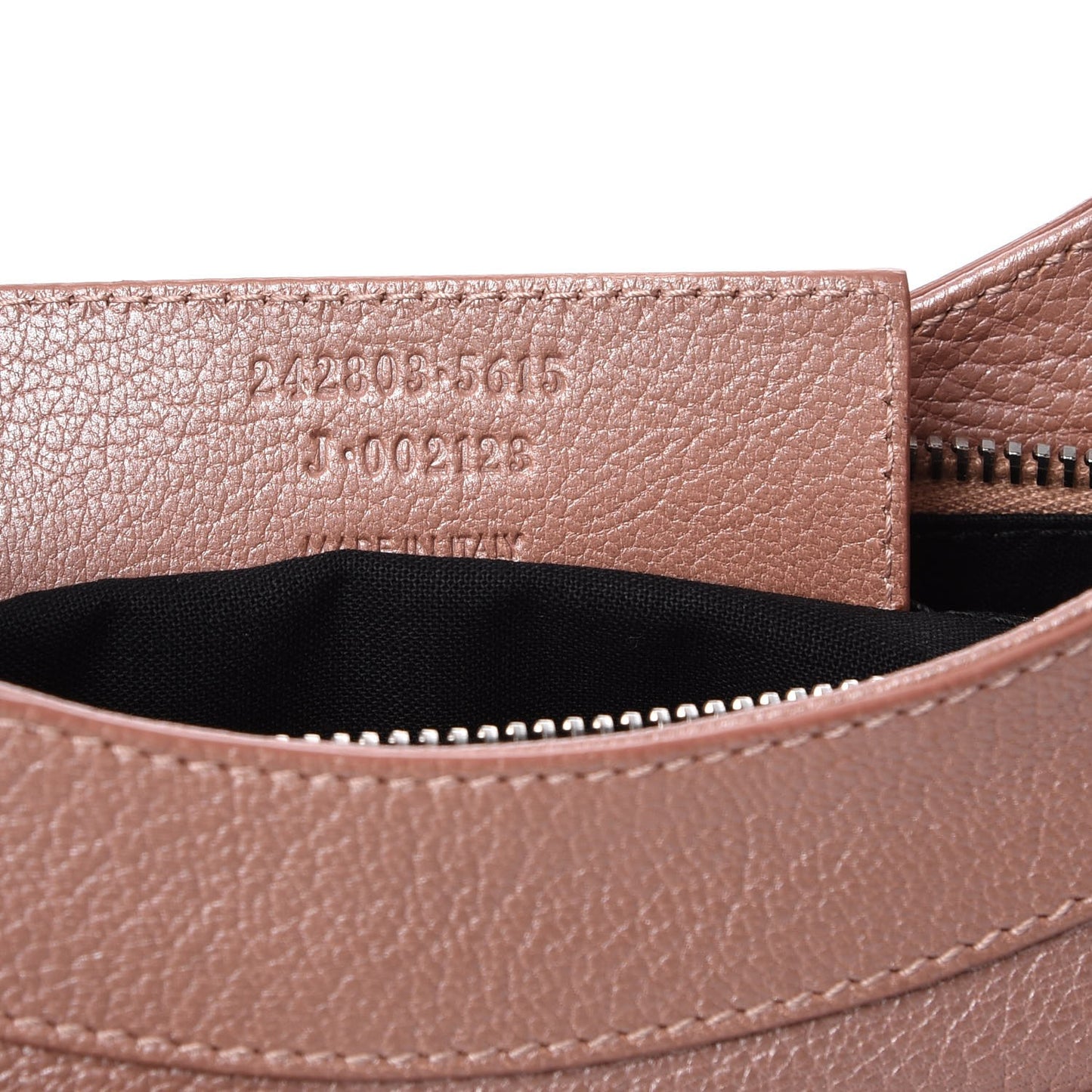 Chevre Classic Silver Hardware Hip Rose