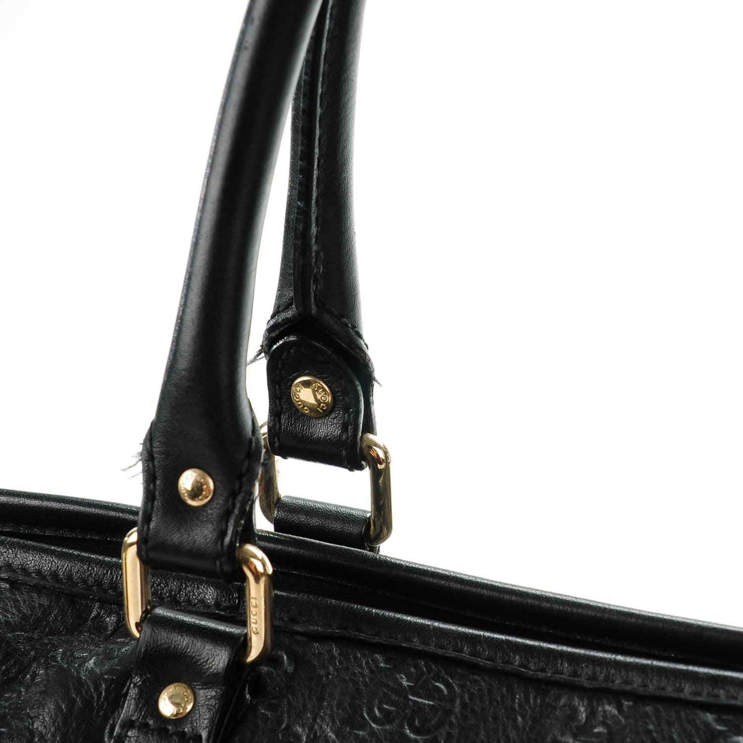 Gucci Guccissima Medium Joy Tote Bag Black 9 of 9