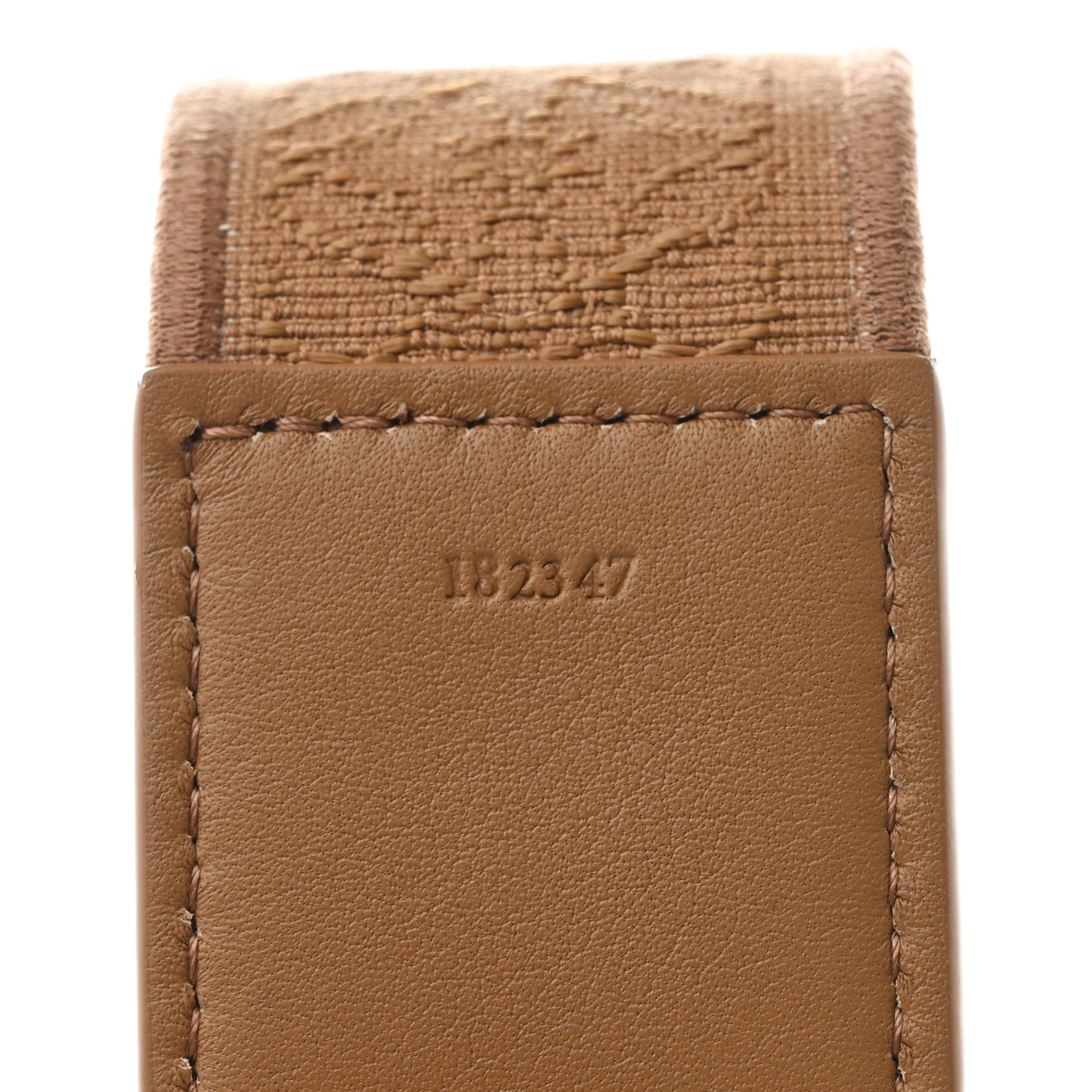 X SUNA FUJITA Jacquard Lemur Anagram Strap Oak