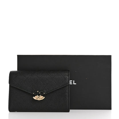 Chanel Caviar Quilted Medium CC Box Flap Wallet Black 10 of 10