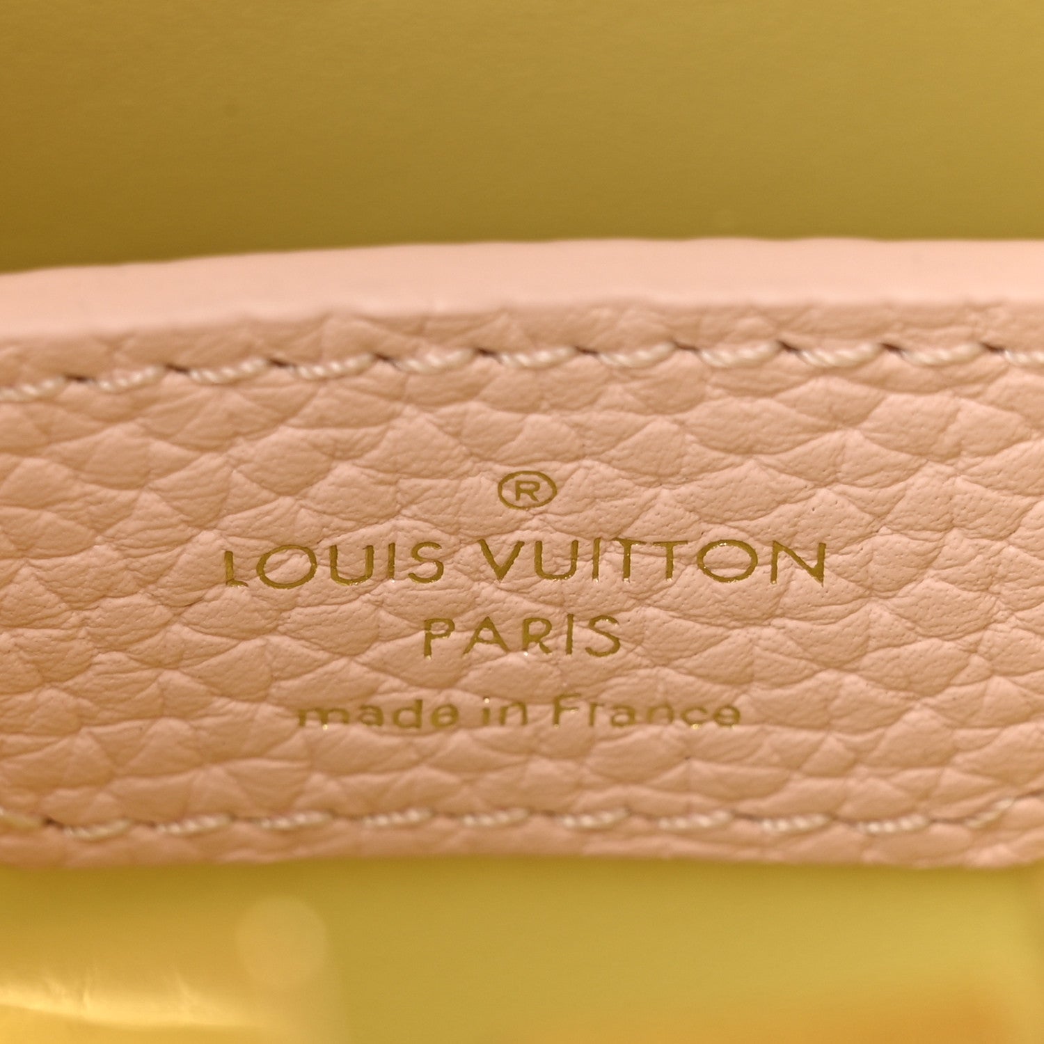 Louis Vuitton Taurillon Mini Capucines Sun Beam Yellow 13 of 27