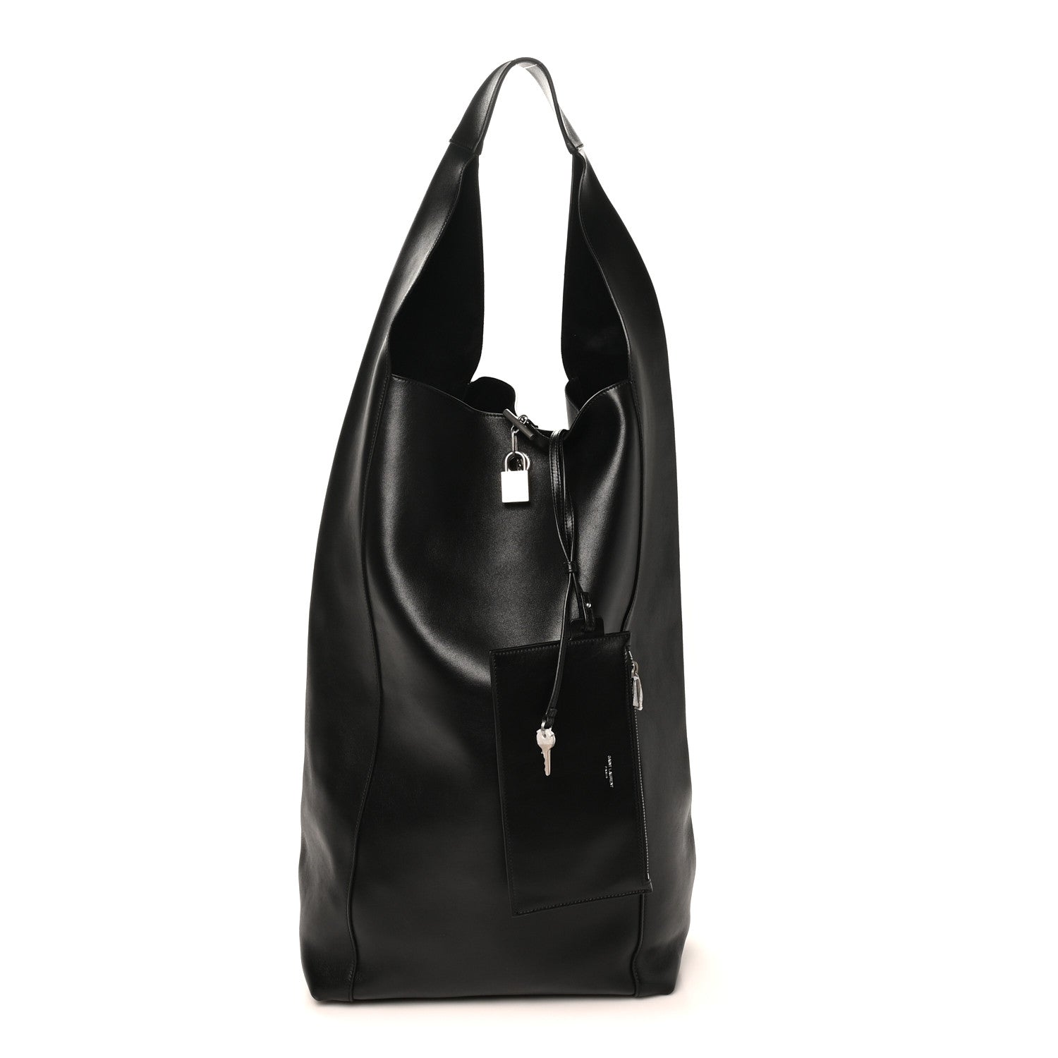 Saint Laurent Supple Calfskin Large Tanger Hobo Black 3 of 11