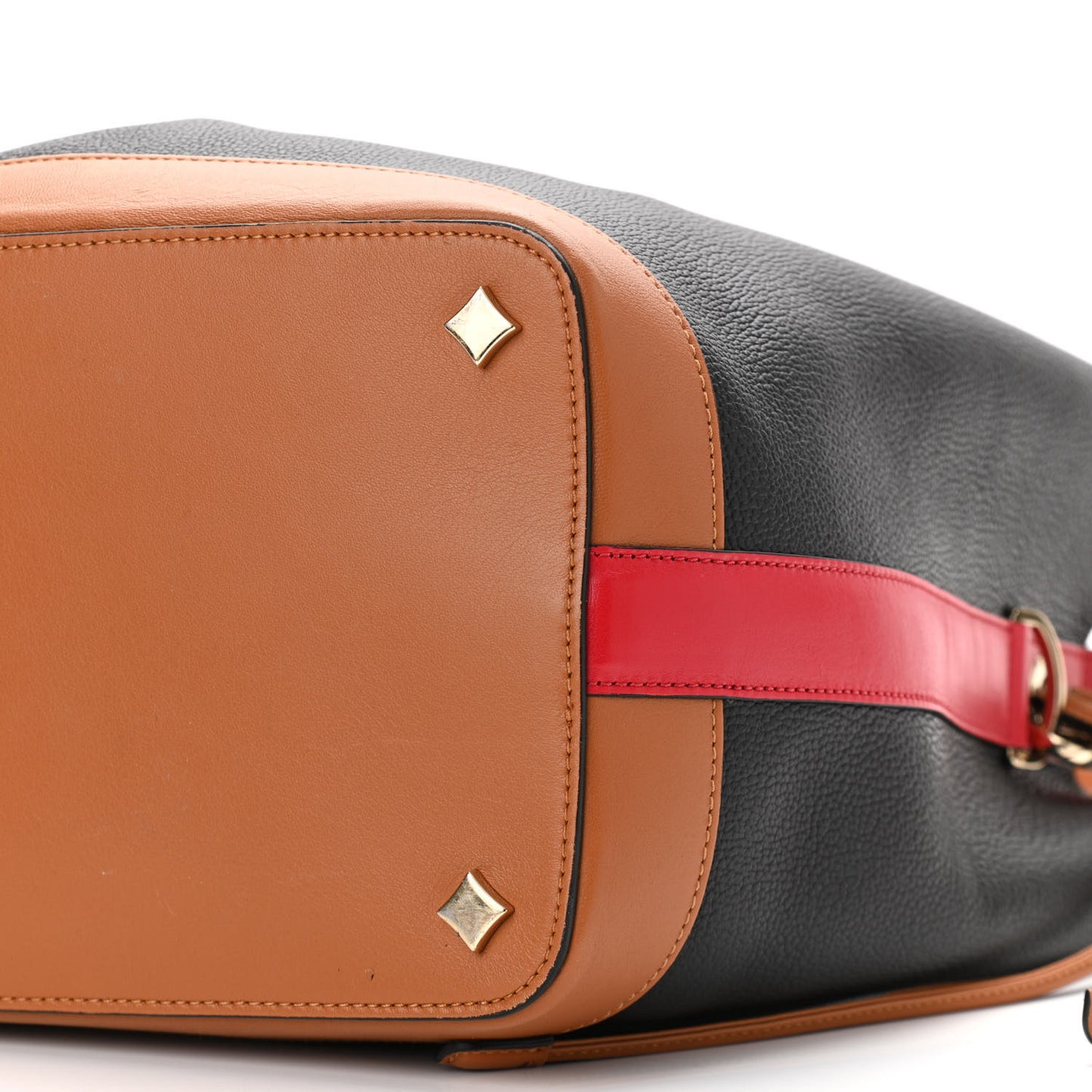 Goatskin Medium Milano Drawstring Bag Black