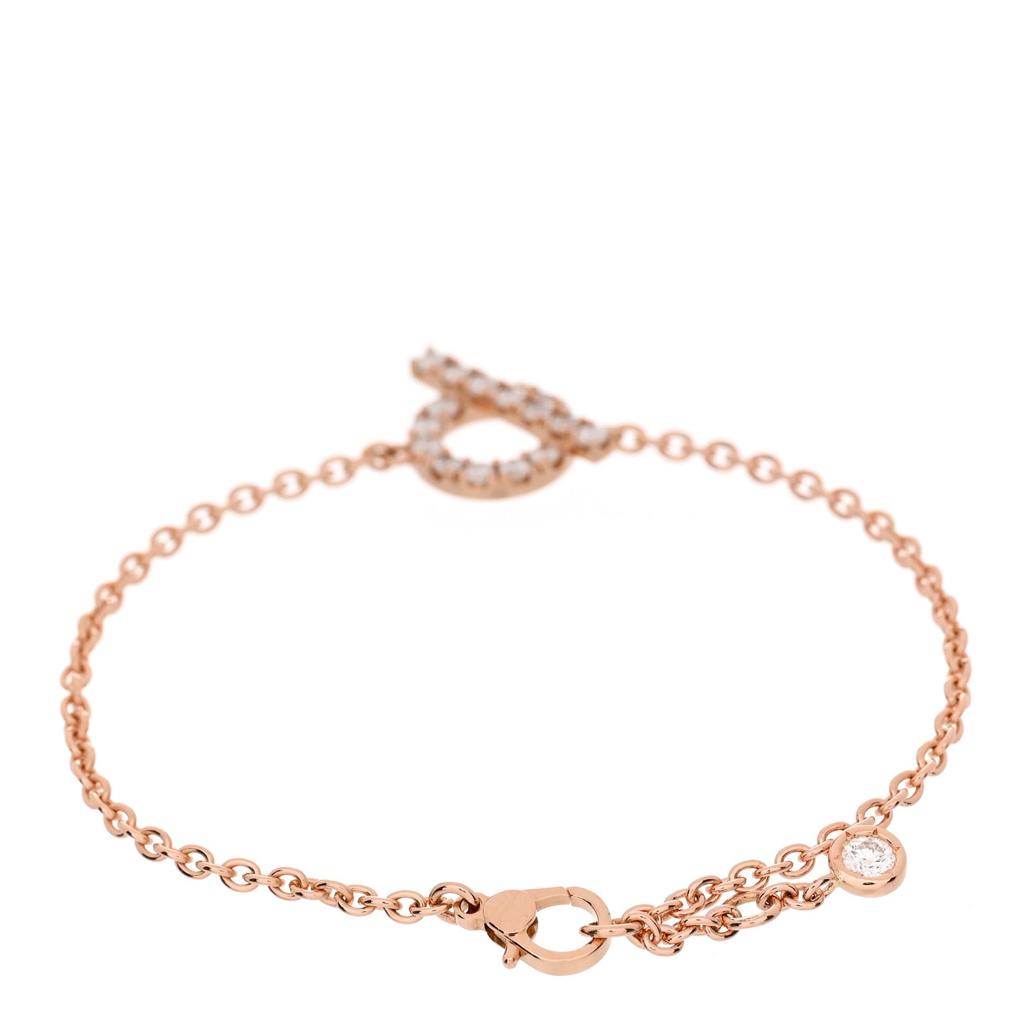18K Rose Gold Diamond Finesse Bracelet SH