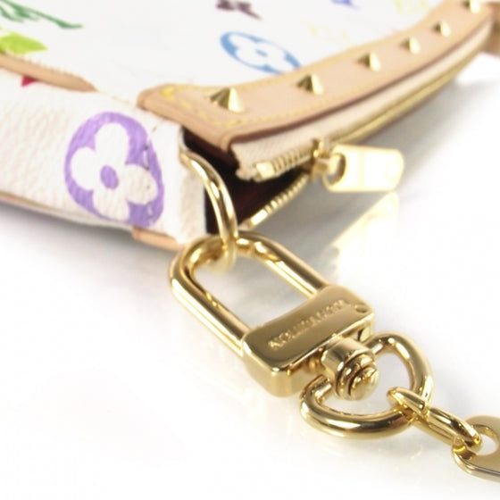 Monogram Multicolor Pochette Accessories White