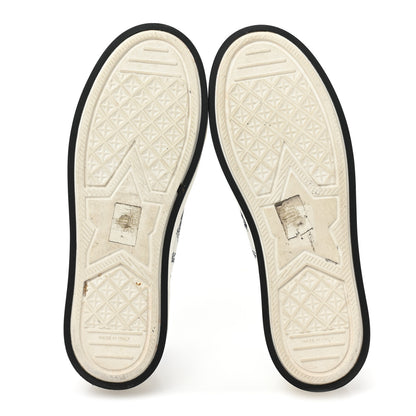 Christian Dior Canvas Le Soleil Embroidered Womens Walk Dior Low Top Sneakers 39.5 Blue Off White 6 of 10