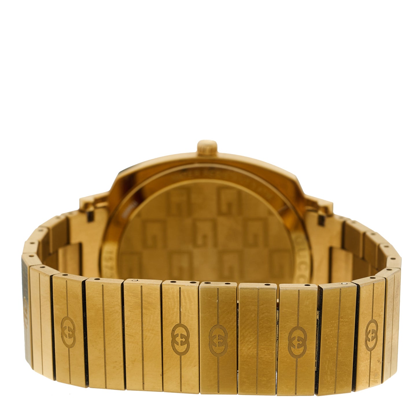 Stainless Steel 38mm Grip Quartz Watch Gold