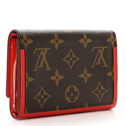 Louis Vuitton Monogram Flore Compact Wallet Coquelicot 3 of 8