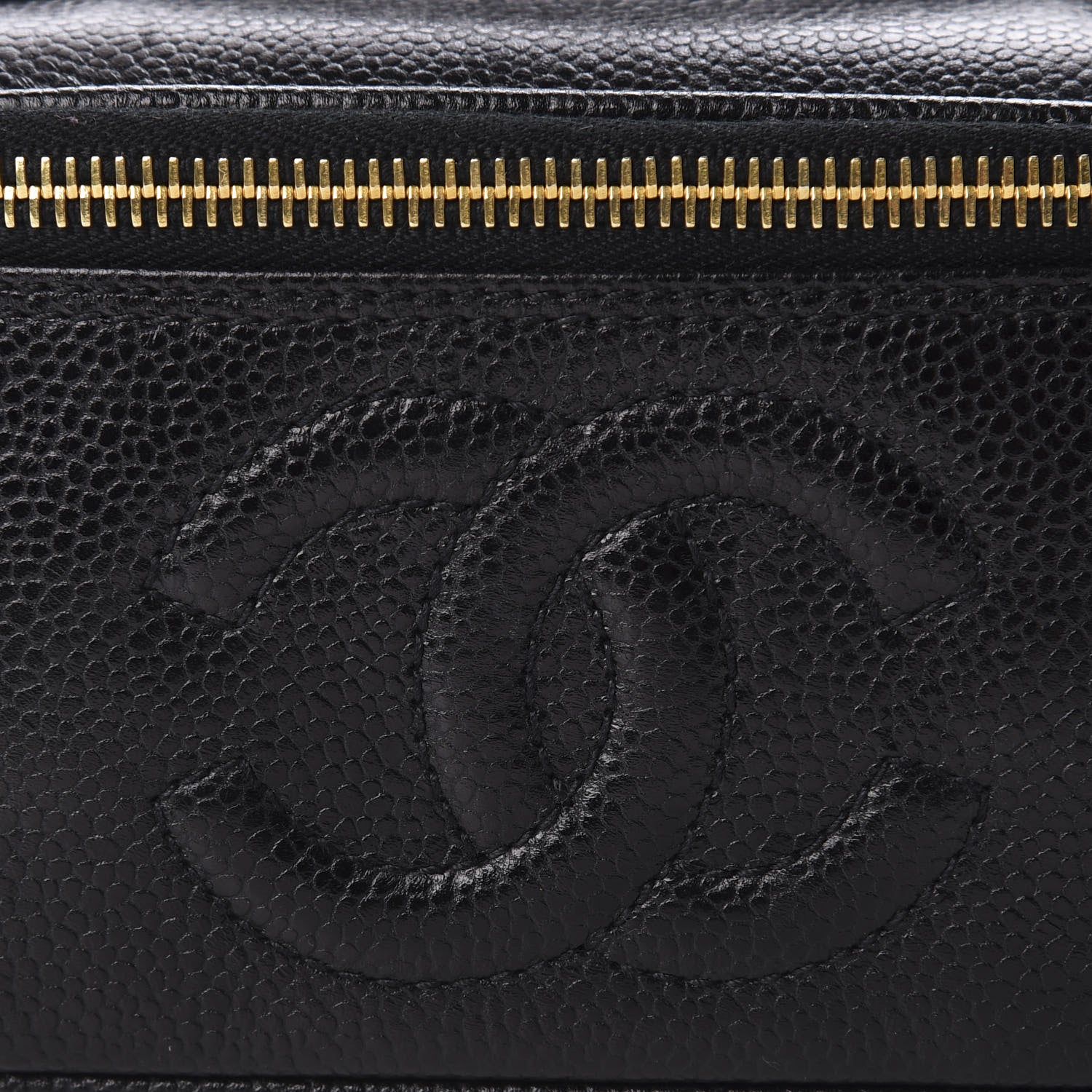 Chanel Caviar Vanity Cosmetic Case Black 13 of 13