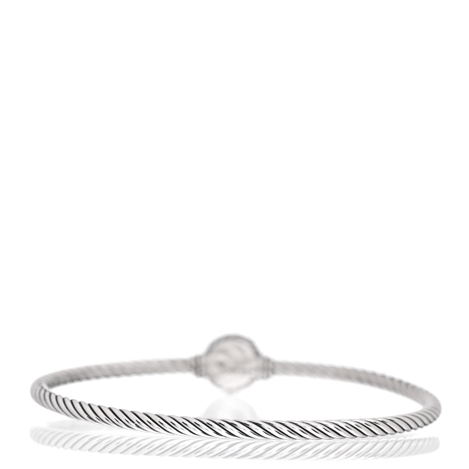 David Yurman Sterling Silver Turquoise 3mm Chatelaine Bracelet 3 of 4