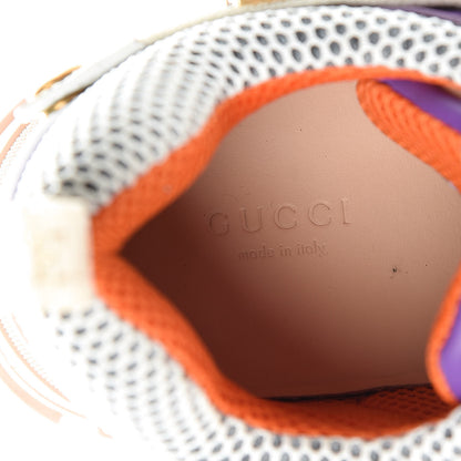 Gucci X SEGA Nylon Calfskin Suede Removable Crystals Womens Flashtrek Sneakers 38.5 New Lavender Loess Shine Purple 10 of 13