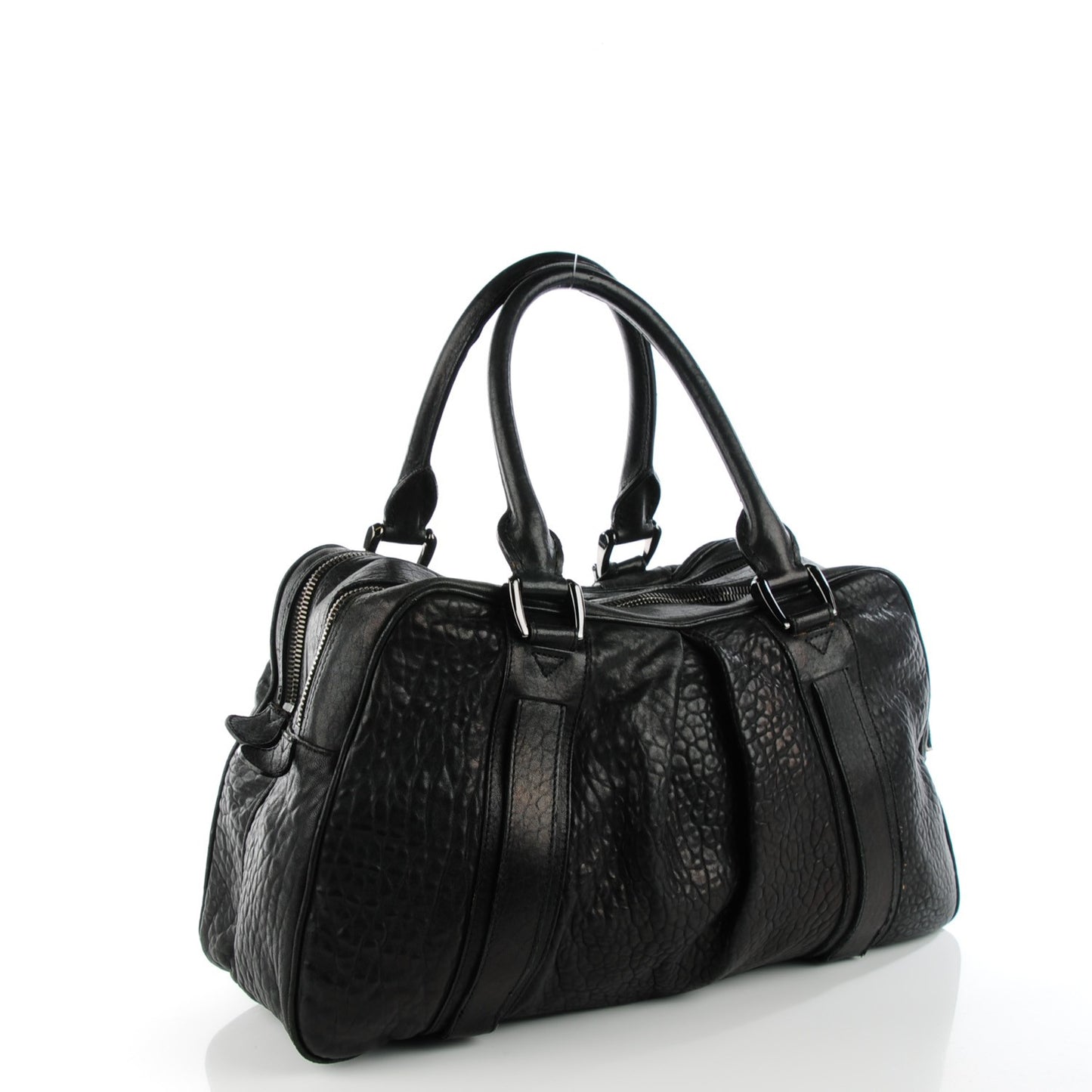 Prorsum Calfskin Studded Knight Satchel Black