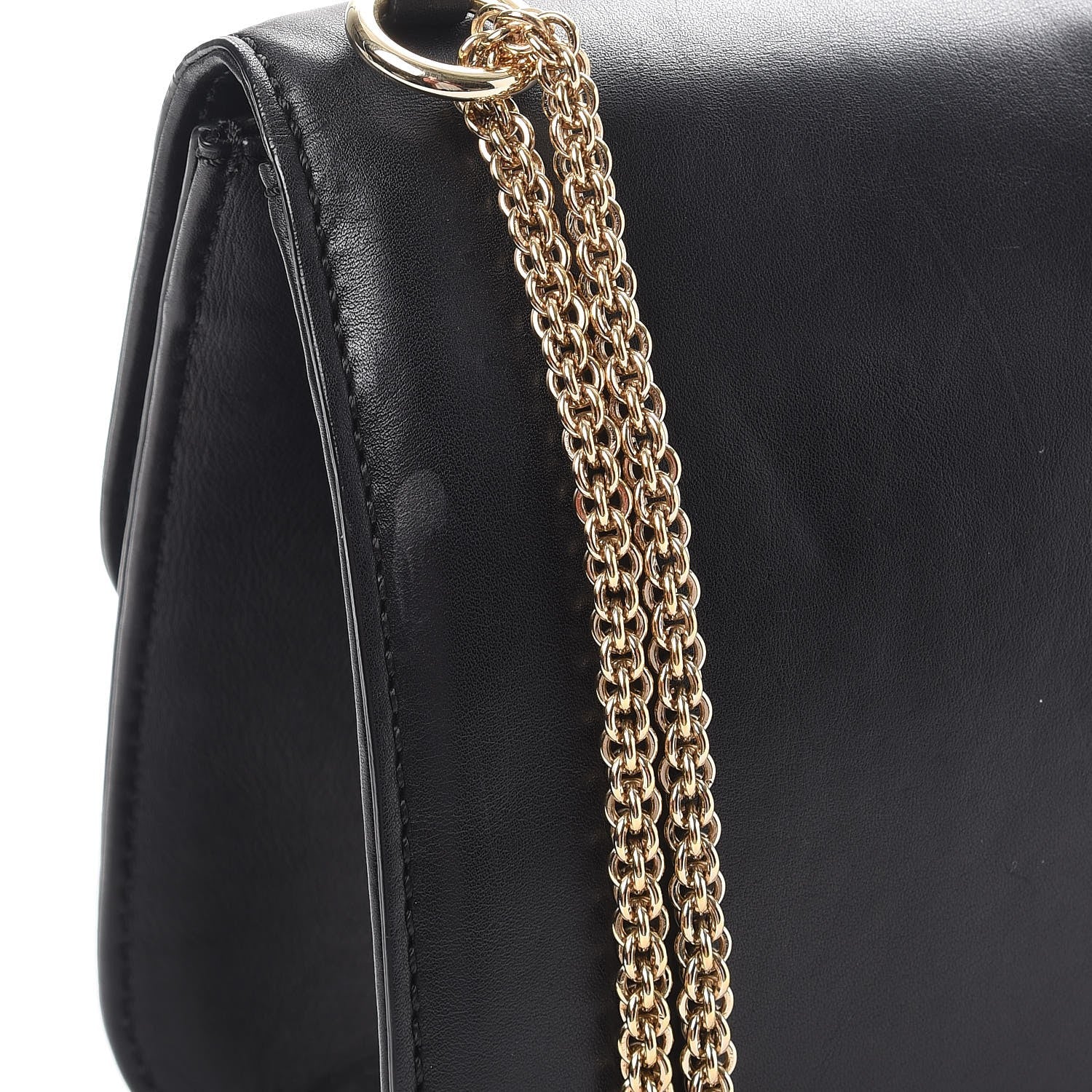 Valentino Garavani Vitello Large Glam Lock Rockstud Flap Black 12 of 12