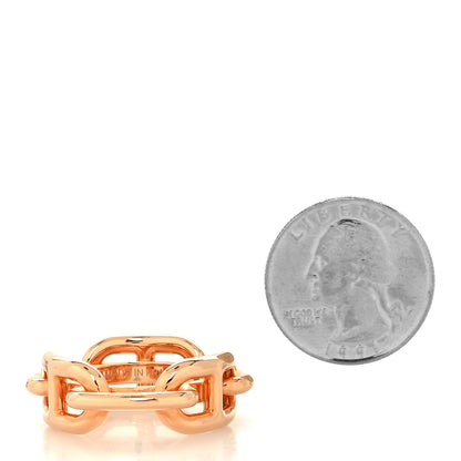 Hermes Plated Brass Regate Scarf Ring Plaqué Or Rose 2 of 4