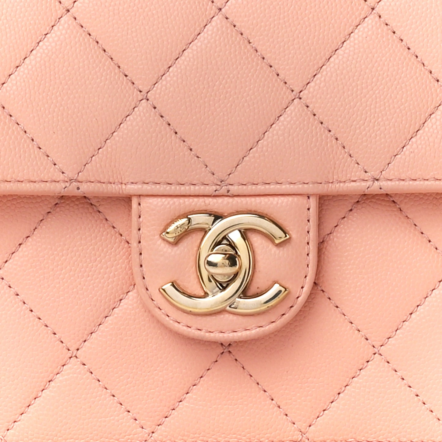 Caviar Quilted Large Like A Wallet Flap Coral