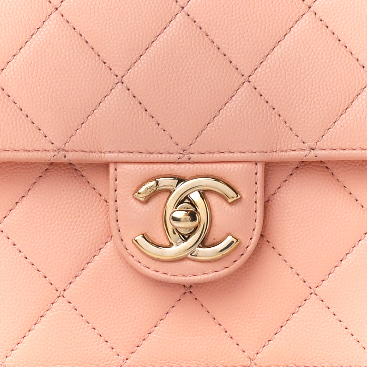 Chanel Caviar Quilted Large Like A Wallet Flap Coral 10 of 12