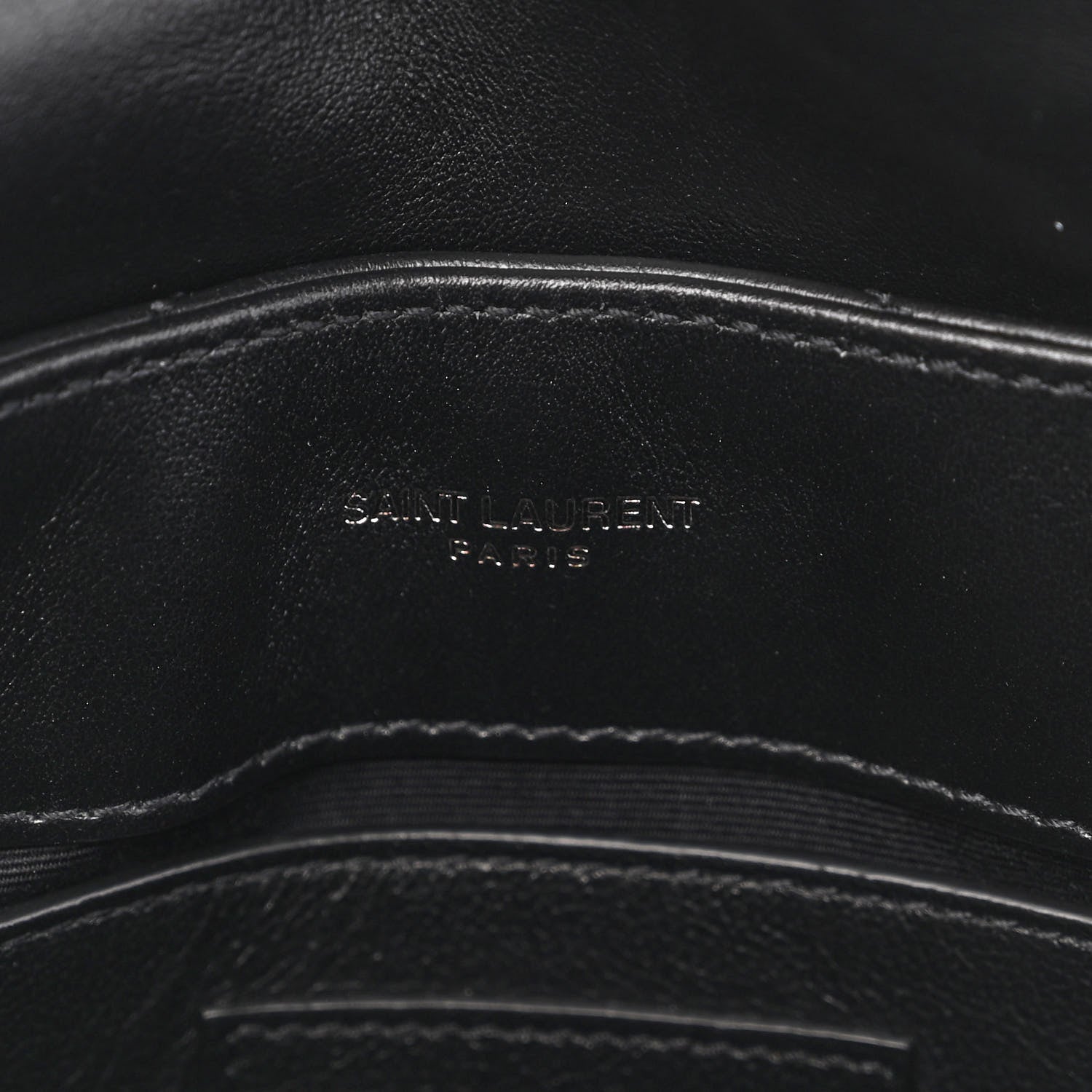 Saint Laurent Calfskin Y Quilted Monogram Monochrome Small Loulou Chain Satchel Black 6 of 11