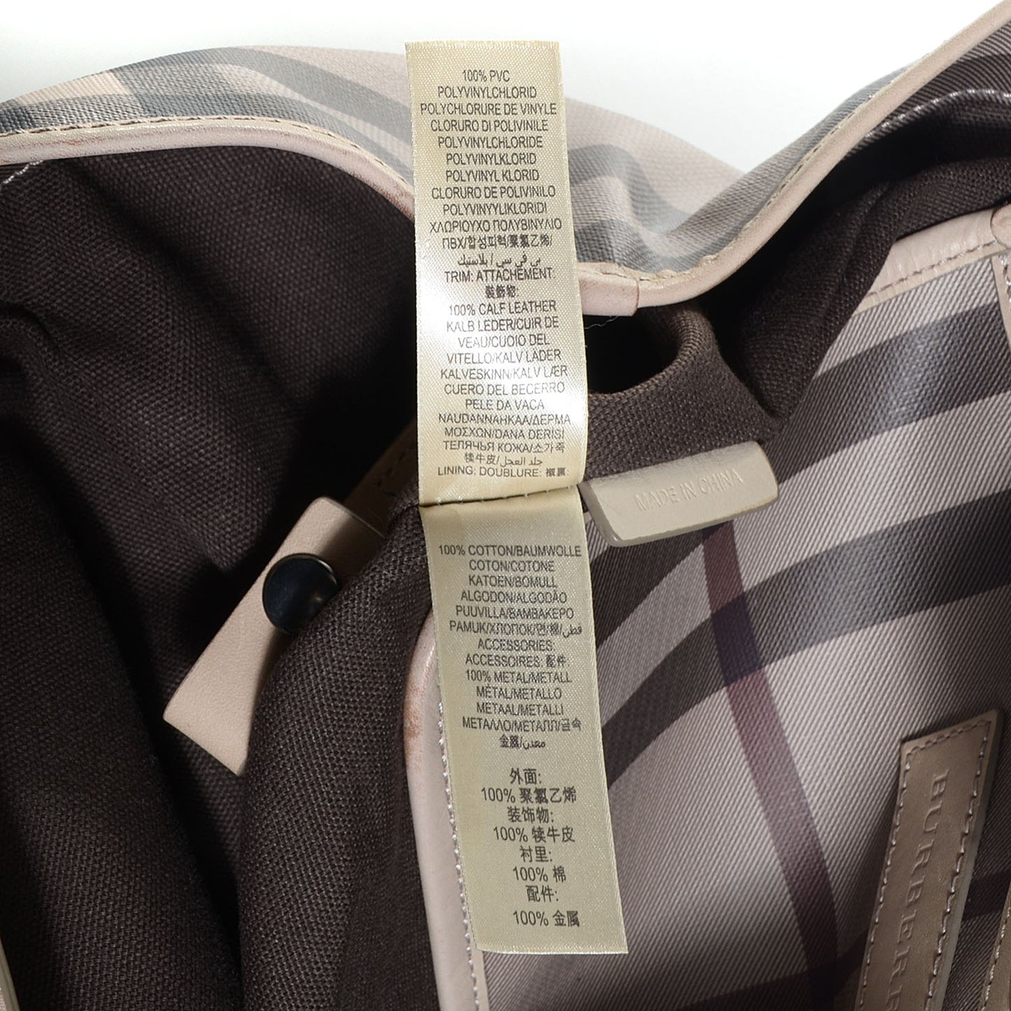 Smoked Check Small Canterbury Tote Trench