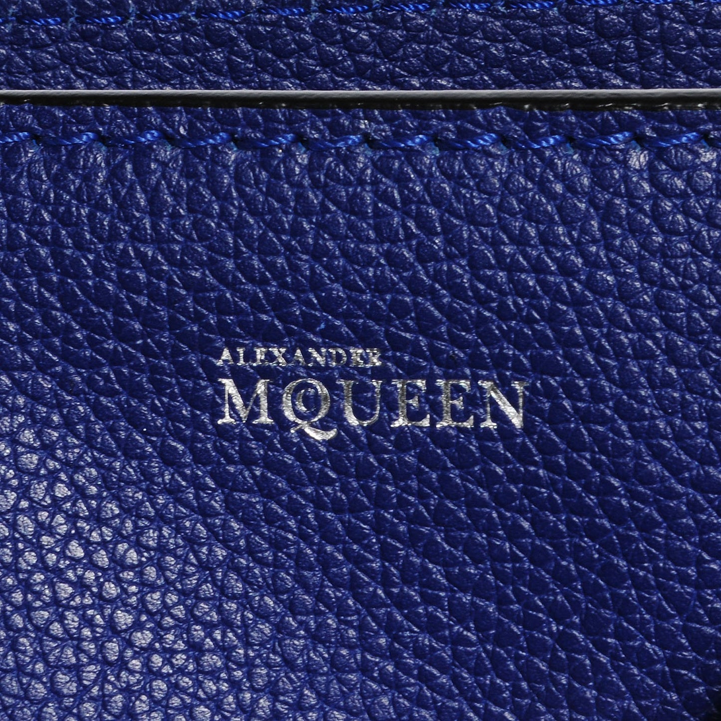 Pebbled Calfskin Mini Padlock Ultramarine Blue