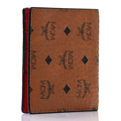 MCM Visetos Mini Bi-Fold Wallet Cognac 3 of 13