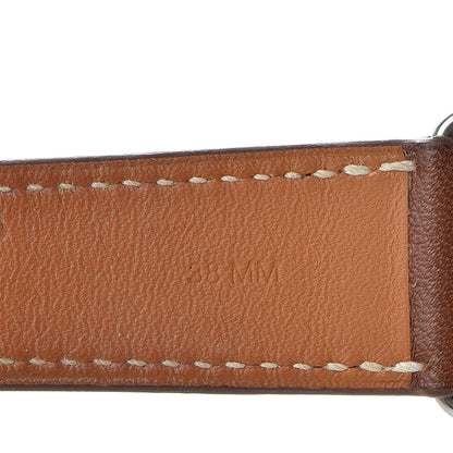 Hermes Barenia 38mm Apple Watch Single Tour Band Fauve 4 of 5