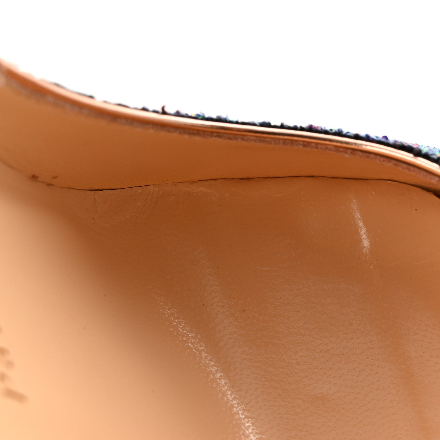 Christian Louboutin Glitter Dragonfly Lady Peep 150 Pumps 36.5 Etincelle Copper 13 of 17
