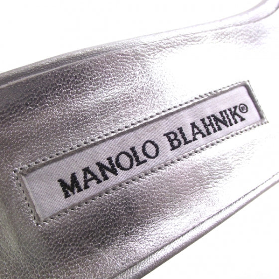 MANOLOBLAHNIKJewelCrystalPumpsSilver40