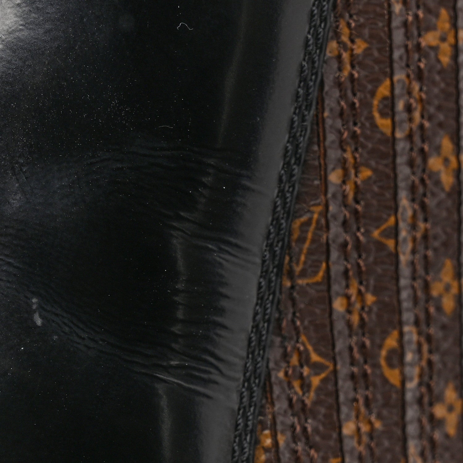 Louis Vuitton Patent Nano Monogram Ankle Star Trail Boots 37 Black 13 of 13