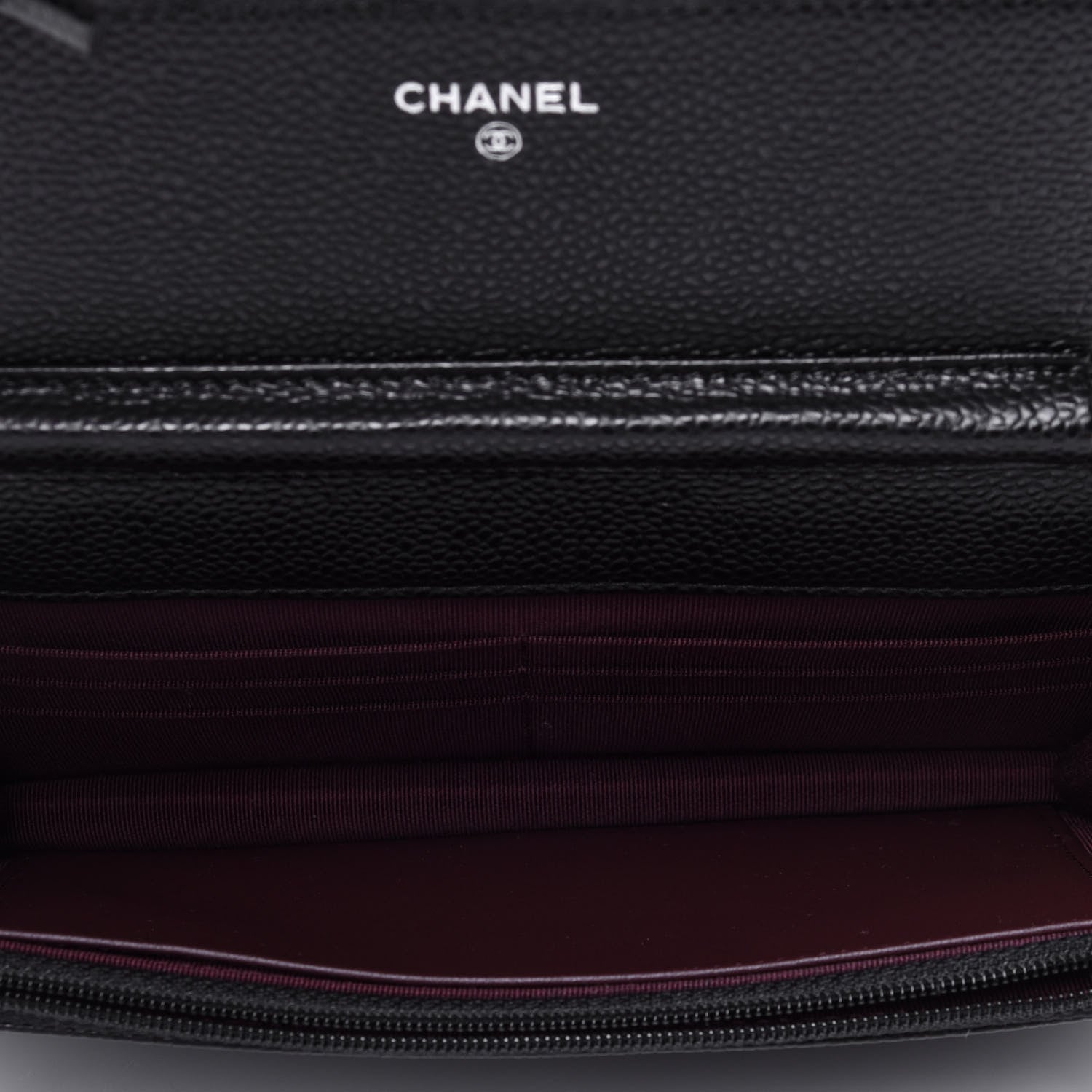 Chanel Caviar Quilted Wallet On Chain WOC Black 5 of 12