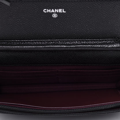 Chanel Caviar Quilted Wallet On Chain WOC Black 5 of 12