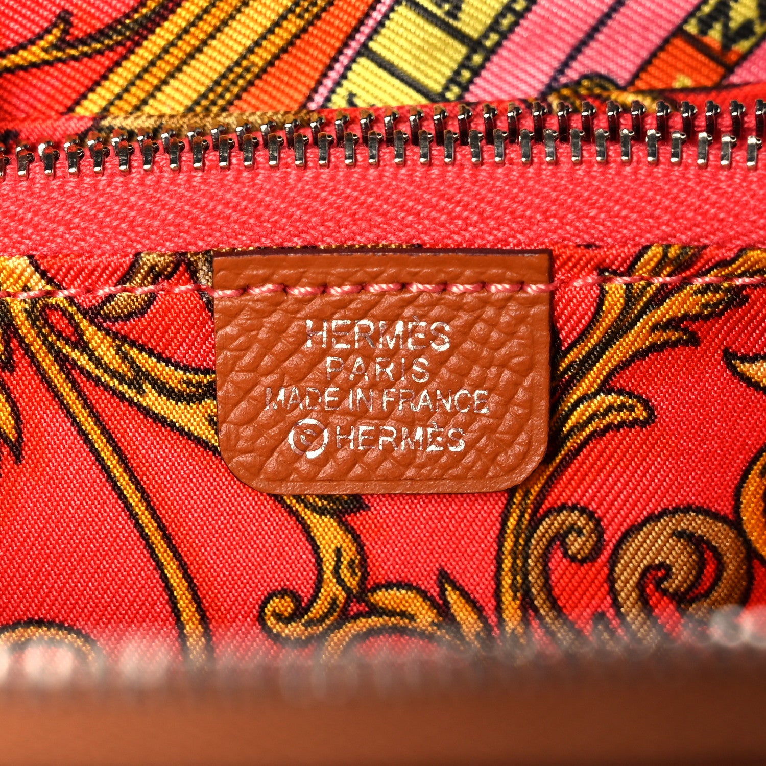 Hermes Epsom Silk'in Compact Wallet Gold 6 of 9