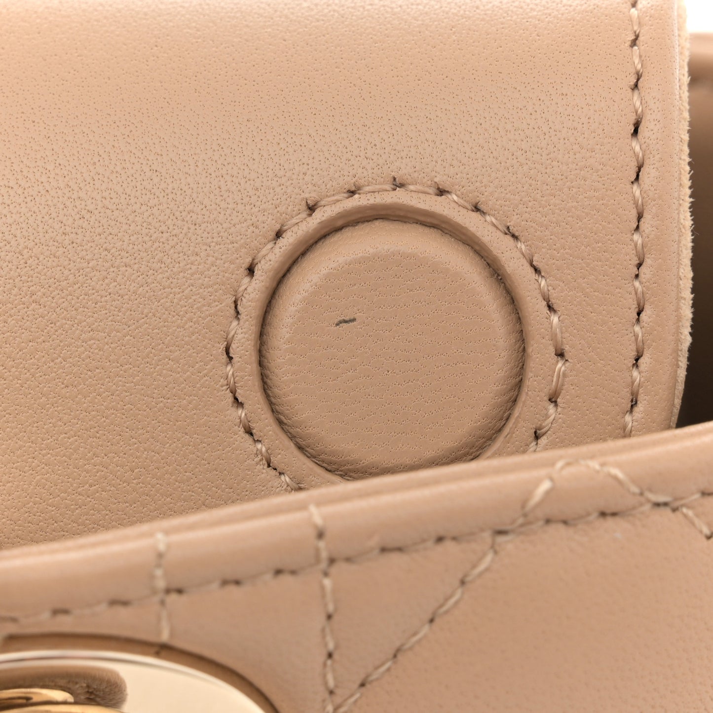 Lambskin Cannage Small Lady D-Joy Biscuit