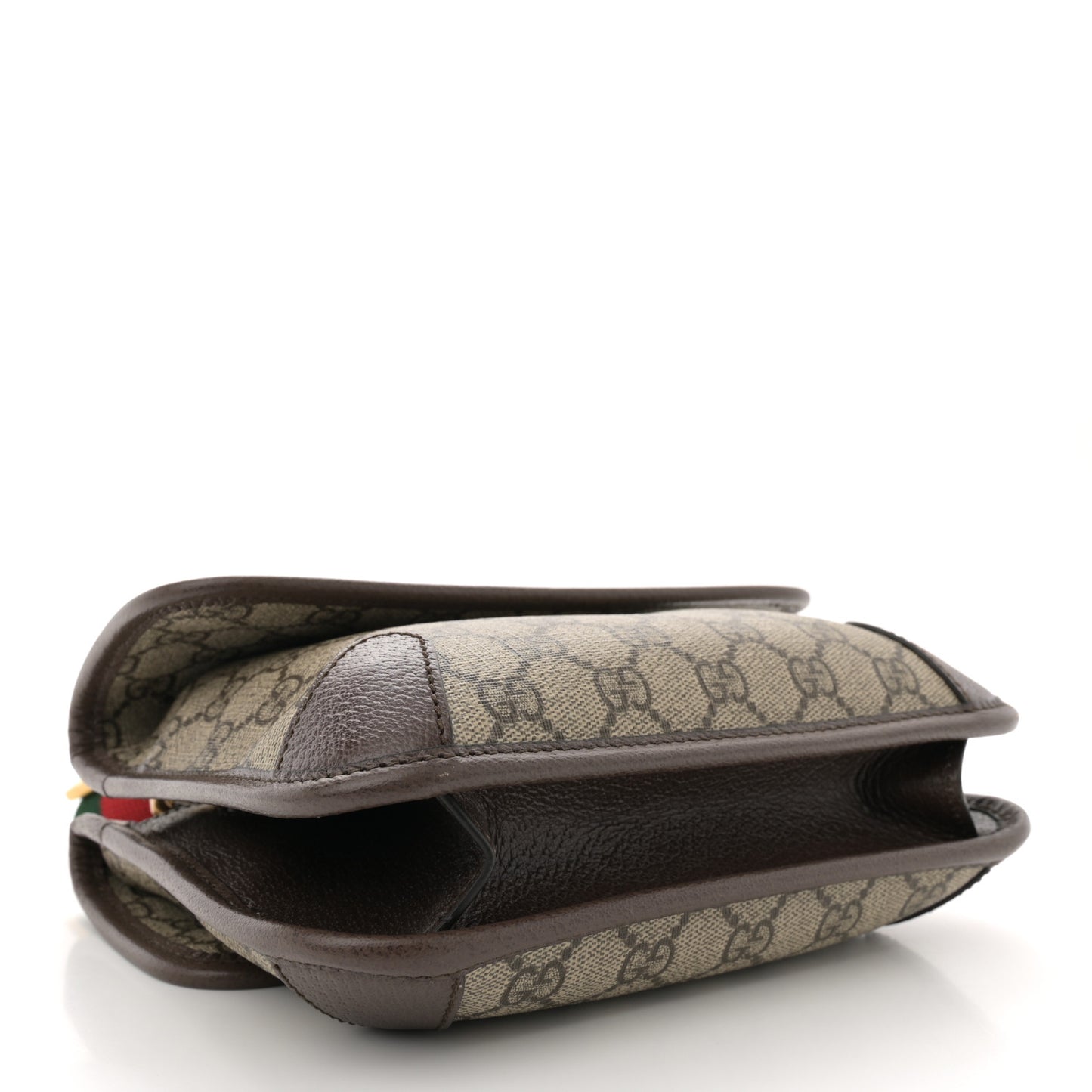 GG Supreme Monogram Web Small Neo Vintage Double Flap Messenger Bag Beige New Acero