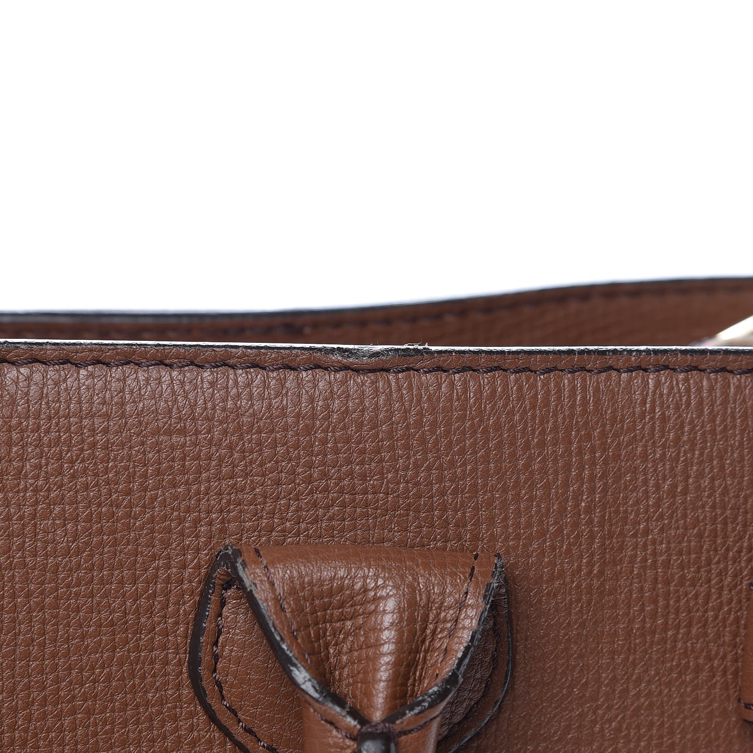 Burberry Grainy Calfskin House Check Medium Banner Tote Tan 15 of 15