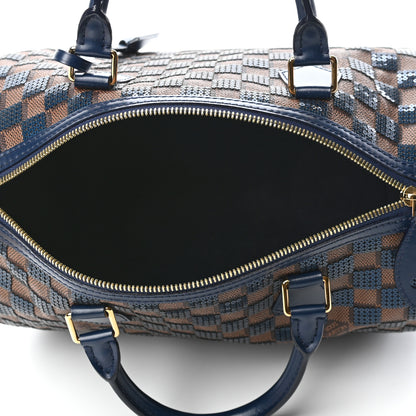 Louis Vuitton Damier Paillettes Speedy 30 Blue 4 of 4