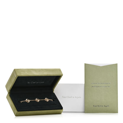 Van Cleef & Arpels 18K Yellow Gold 5 Motifs Guilloche Vintage Alhambra Bracelet 5 of 5
