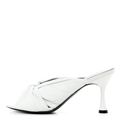 Balenciaga Smooth Nappa Drapy 80mm Slide Sandals 39 White 1 of 9