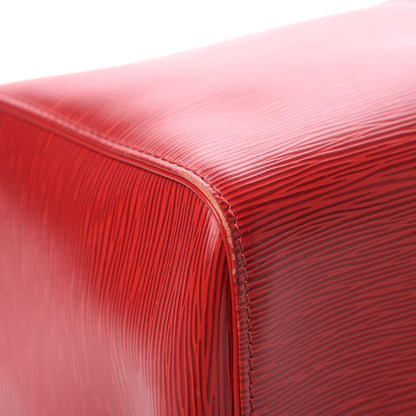 Louis Vuitton Epi Keepall 45 Castillan Red 8 of 16