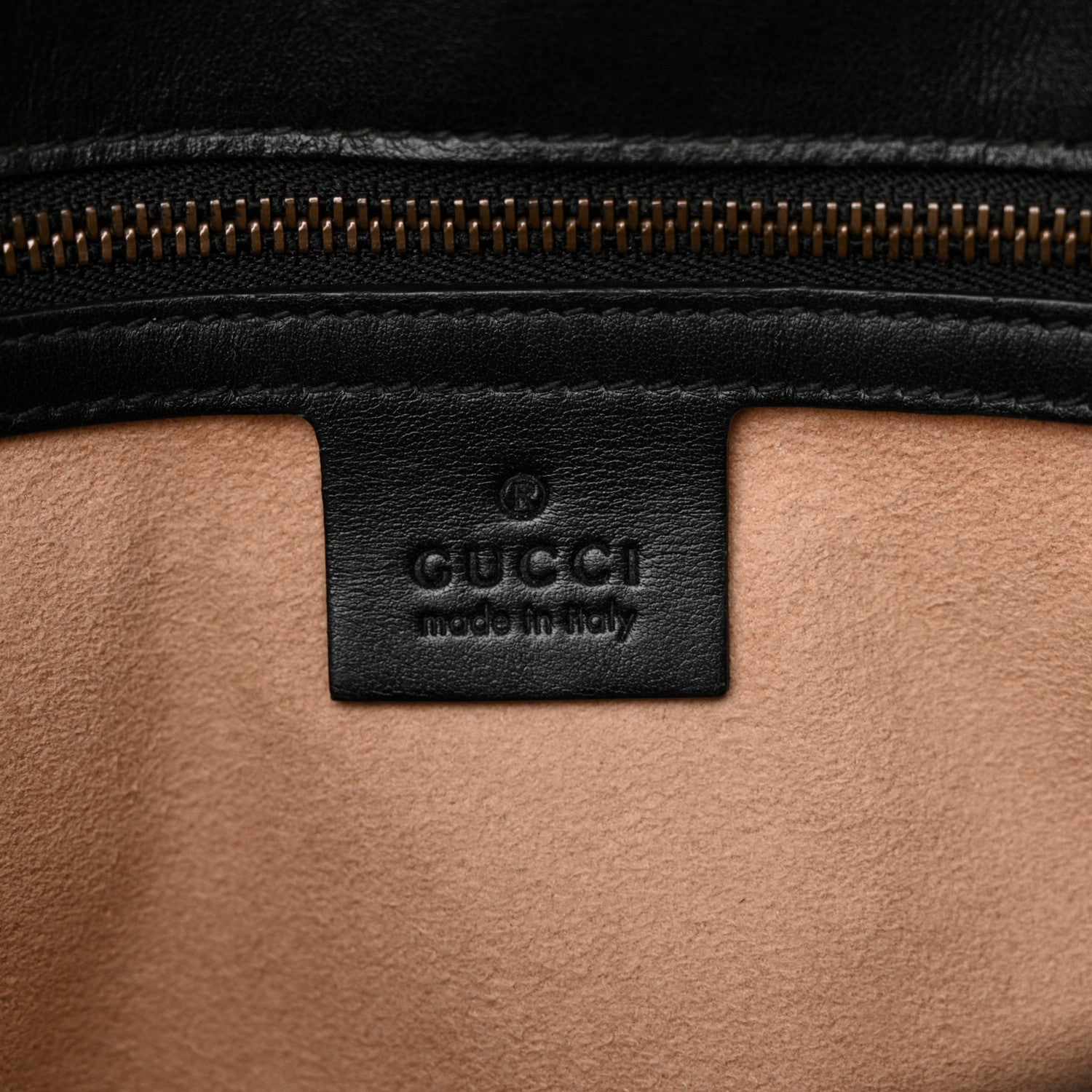 Gucci Calfskin Matelasse Small GG Marmont Shoulder Bag Black 6 of 16