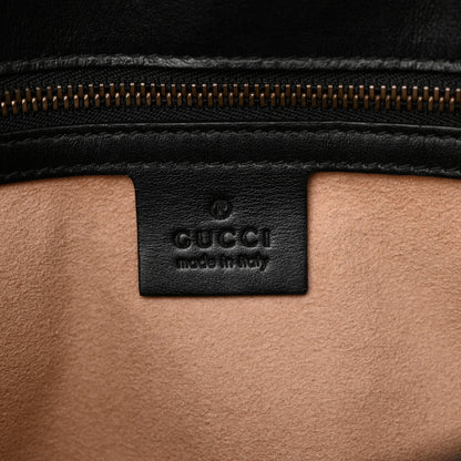 Gucci Calfskin Matelasse Small GG Marmont Shoulder Bag Black 6 of 16