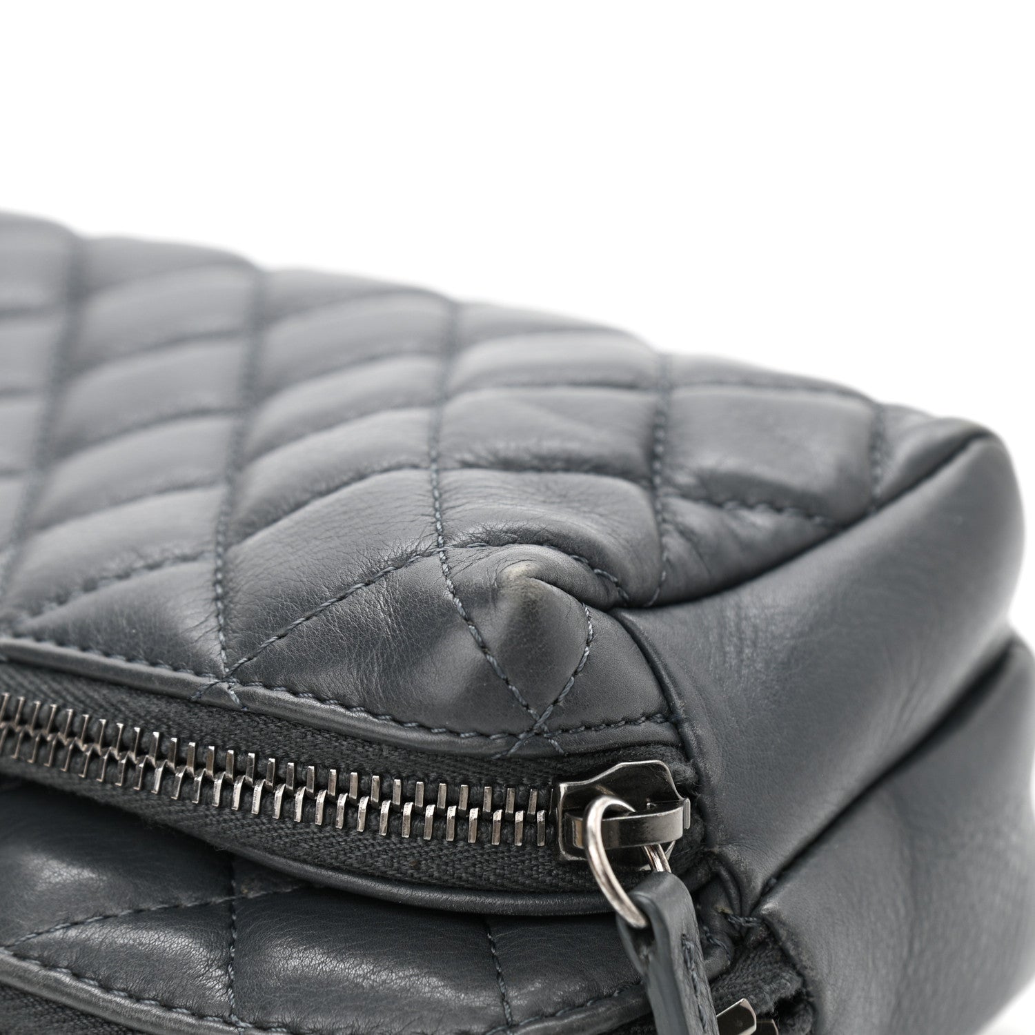 Chanel Calfskin Quilted Waist Bag Dark Grey 15 of 15