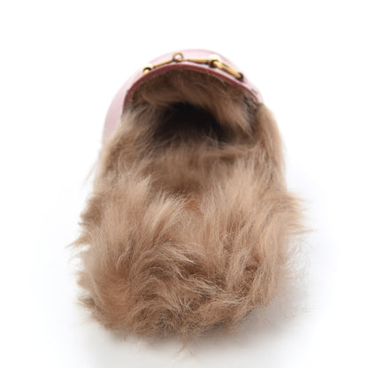 Gucci Calfskin Fur Womens Princetown Slippers 36.5 Lipstick Rose Natural 11 of 11
