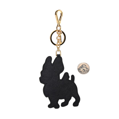 Prada Saffiano French Bulldog Dog Charm Black 2 of 2