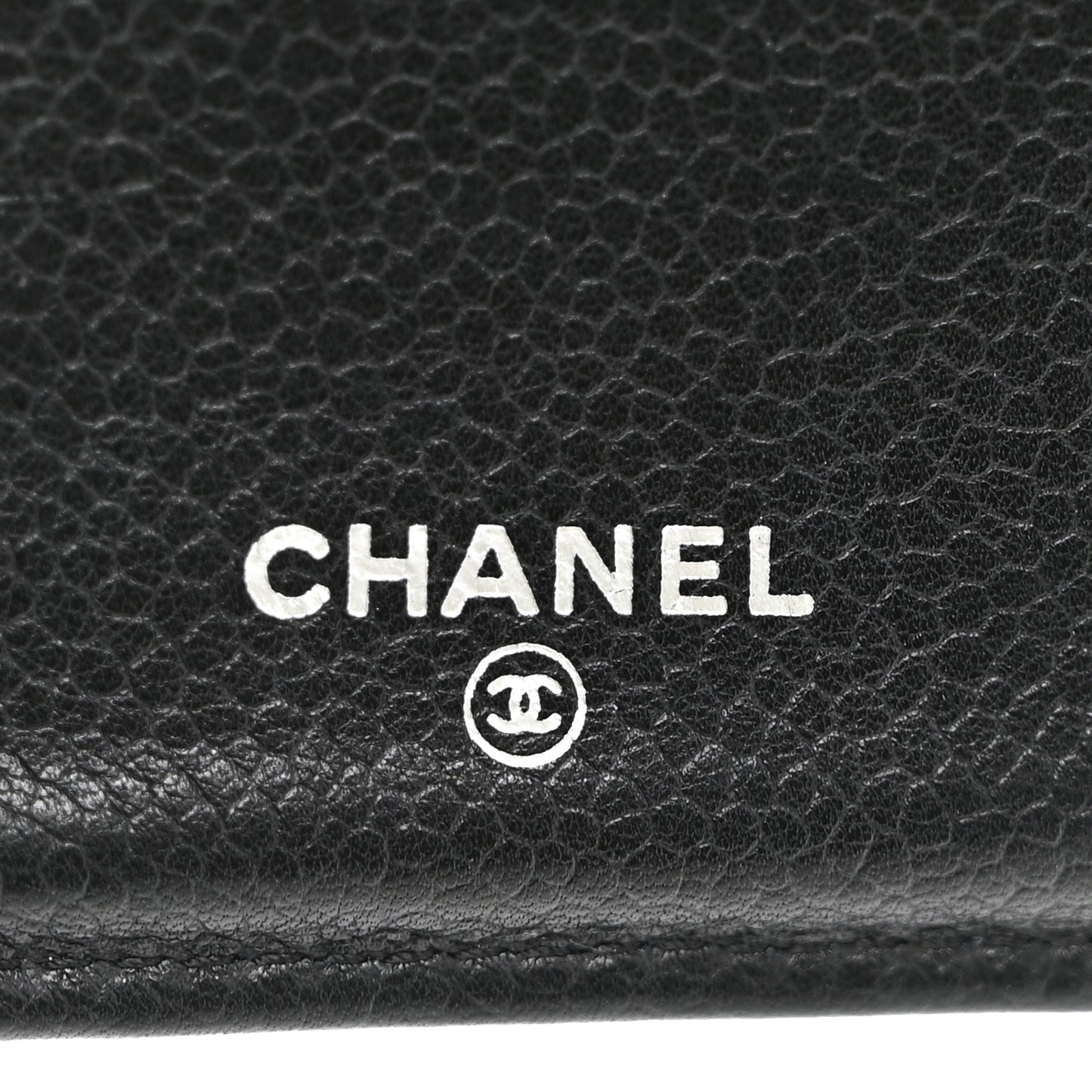 Caviar Quilted Yen Wallet Black
