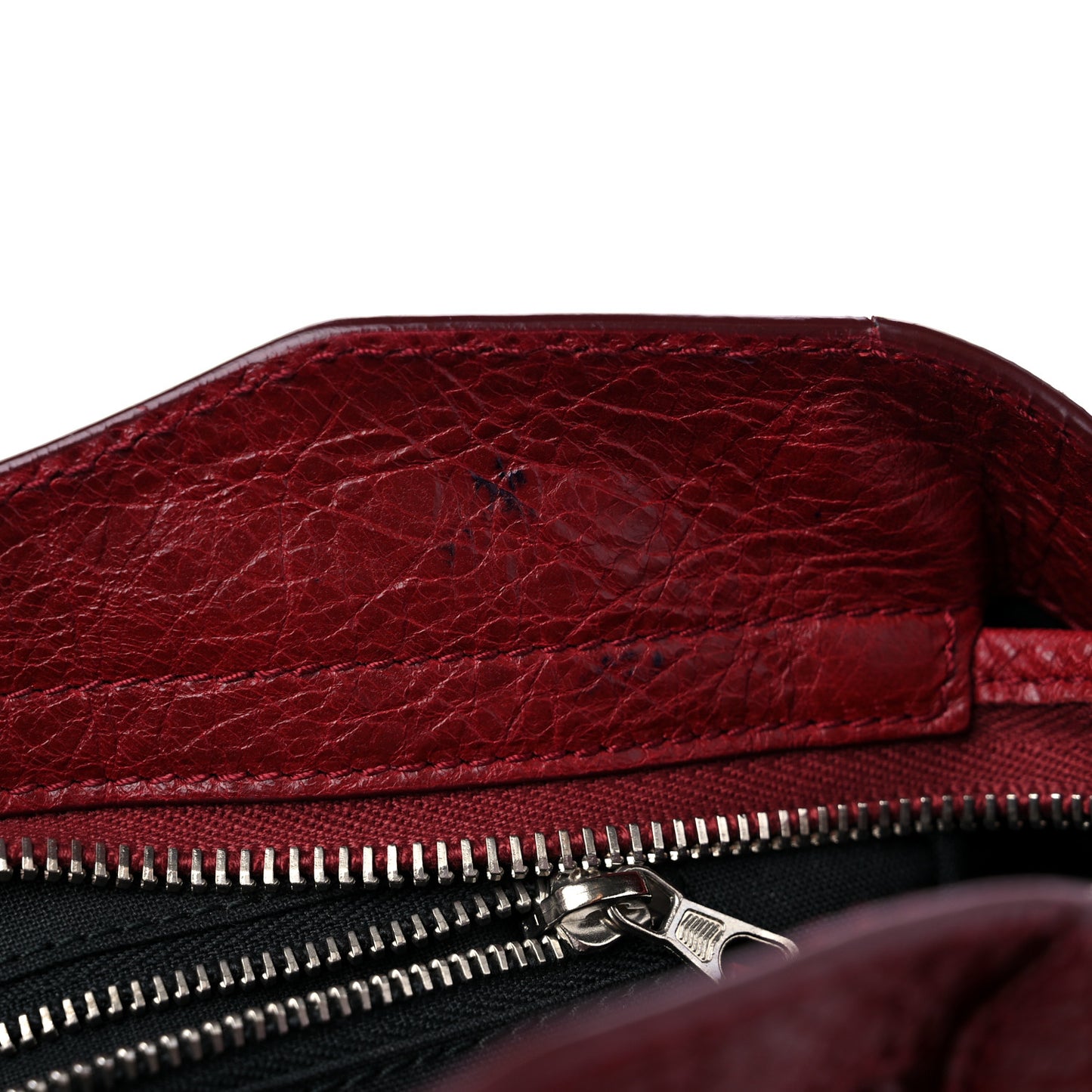 Agneau Giant 12 Silver Hardware City Rouge Cerise
